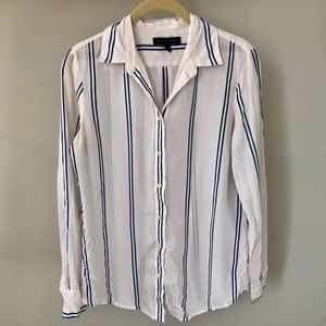 Banana Republic striped button down